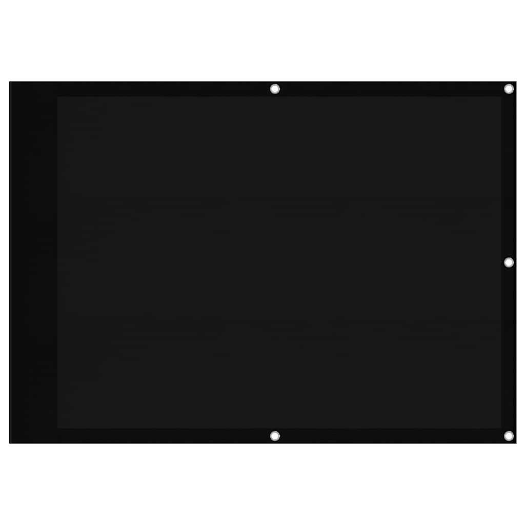 Vidaxx Balkonschirm 75x700 cm 100 % Oxford-Polyester schwarz