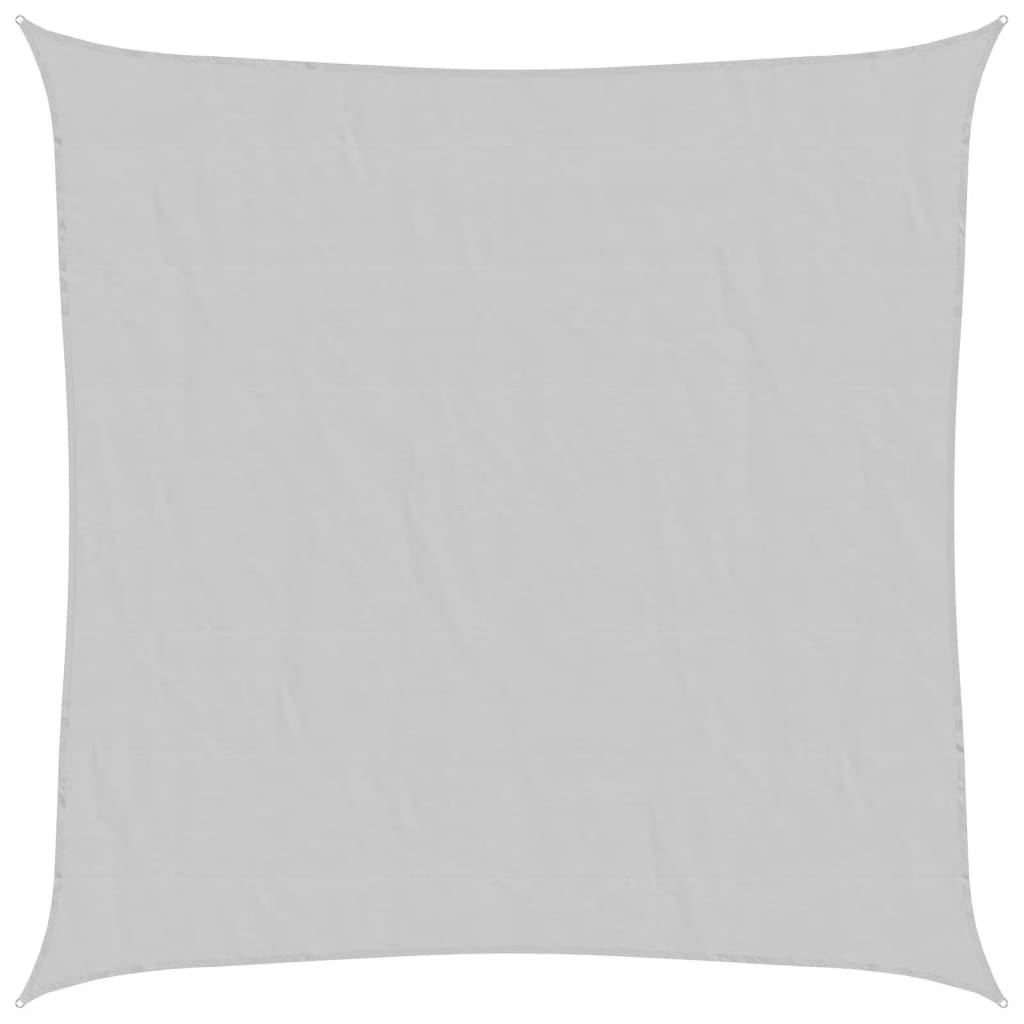 Vidaxl Sonnensegel 6x6 m 100 % Polyester Oxford hellgrau