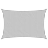 Vidaxl Sonnensegel 5x3 m 100 % Polyester Oxford hellgrau