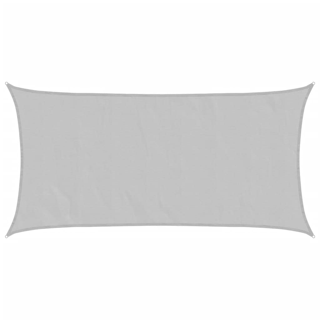 Vidaxl Sonnensegel 6x3 m 100 % Polyester Oxford hellgrau