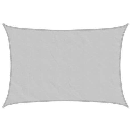 Vidaxl Sonnensegel 6x4 m 100 % Polyester Oxford hellgrau