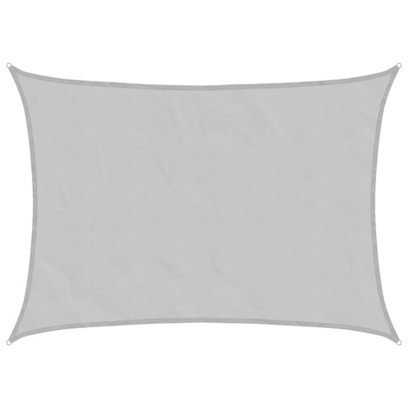 Vidaxl Sonnensegel 8x6 m 100 % Polyester Oxford hellgrau