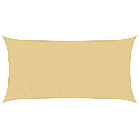 Vidaxl Sonnensegel 5x2,5 m 100 % Polyester Oxford sandfarben