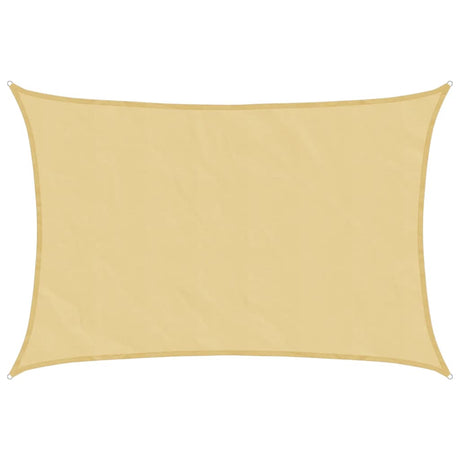 Vidaxl zonnezeil 4x3 m 100% polyester oxford zandkleurig