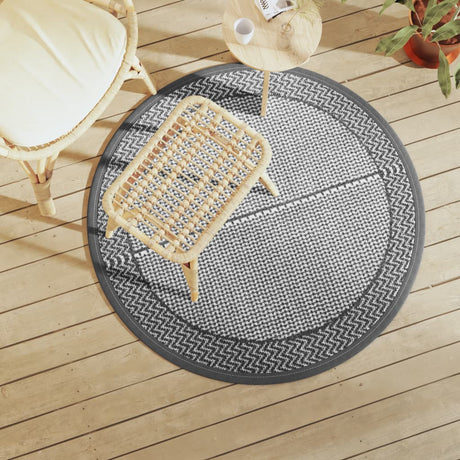 Vidaxx Outdoor-Teppich Arakil ø120 cm PP grau