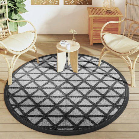 Vidaxx Outdoor-Teppich Arakil ø160 cm Polypropylen schwarz