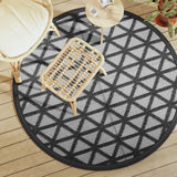 Vidaxx Outdoor-Teppich Arakil ø160 cm Polypropylen schwarz