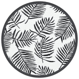 Vidaxx Outdoor-Teppich Arakil ø 120 cm Polypropylen weiß und schwarz
