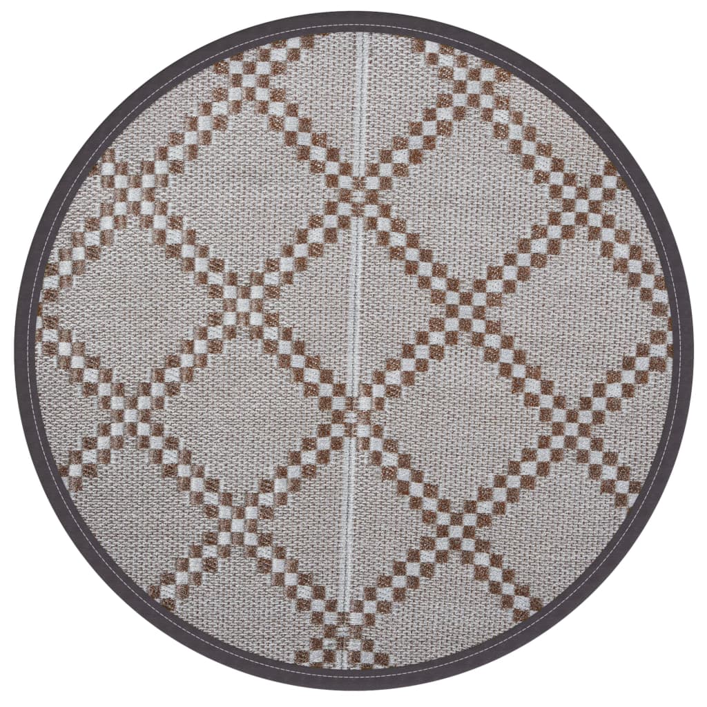 Vidaxx Outdoor-Teppich Arakil ø 120 cm Polypropylen braun