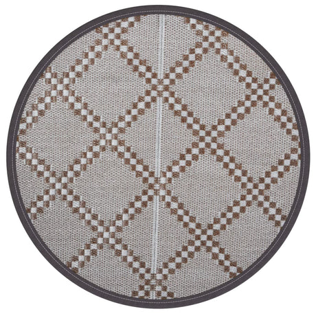 Vidaxx Outdoor-Teppich Arakil ø 120 cm Polypropylen braun
