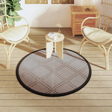 Vidaxx Outdoor-Teppich Arakil ø 120 cm Polypropylen braun