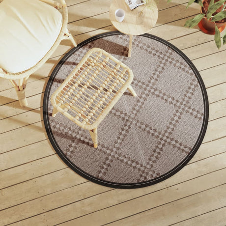 Vidaxx Outdoor-Teppich Arakil ø 120 cm Polypropylen braun