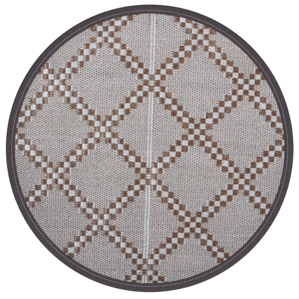 Vidaxx Outdoor-Teppich Arakil ø200 cm Polypropylen braun