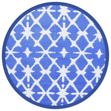 Vidaxx Outdoor-Teppich Arakil ø160 cm Polypropylen blau und weiß