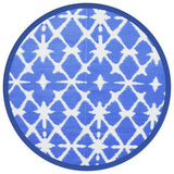 Vidaxx Outdoor-Teppich Arakil ø160 cm Polypropylen blau und weiß