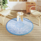 Vidaxx Outdoor-Teppich Arakil ø120 cm Polypropylen Babyblau