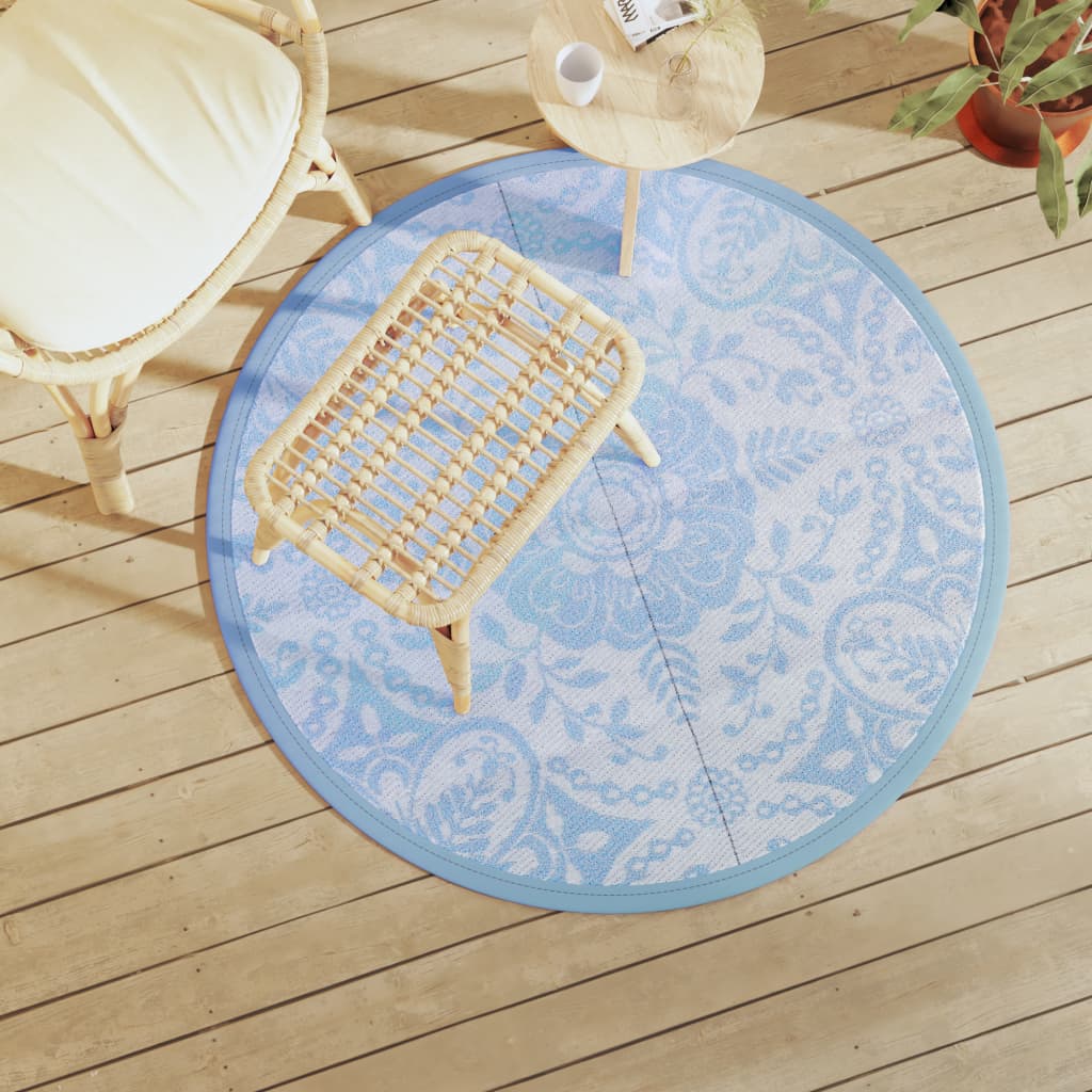 Vidaxx Outdoor-Teppich Arakil ø120 cm Polypropylen Babyblau