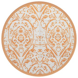 Vidaxx Outdoor-Teppich Arakil ø120 cm Polypropylen orange und weiß