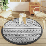 Vidaxx Outdoor-Teppich Arakil ø160 cm Polypropylen schwarz