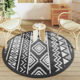 Vidaxx Outdoor-Teppich Arakil ø160 cm Polypropylen schwarz