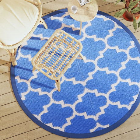 Vidaxx Outdoor-Teppich Arakil ø160 cm Polypropylen blau