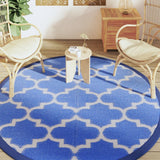 Vidaxx Outdoor-Teppich Arakil ø 200 cm Polypropylen blau