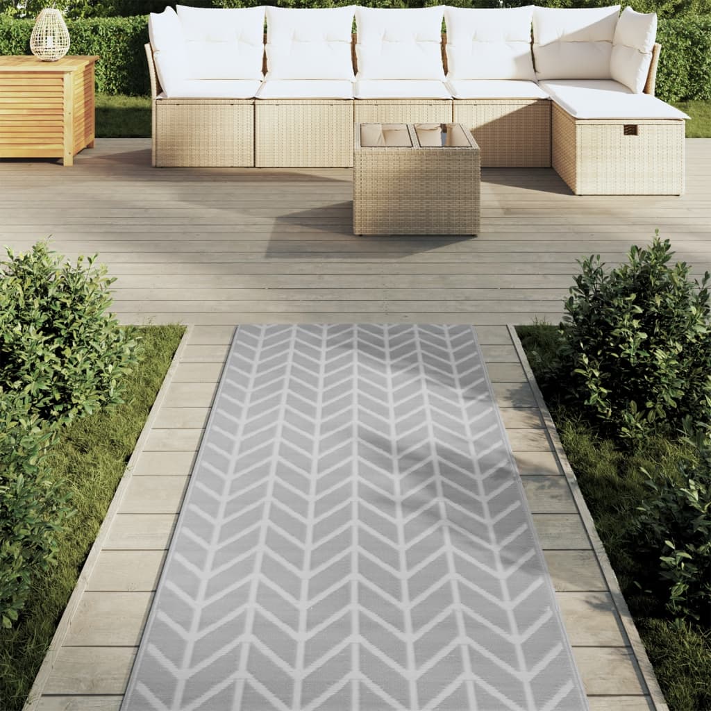 Vidaxx Outdoor-Teppich Arakil 80x250 cm PP grau