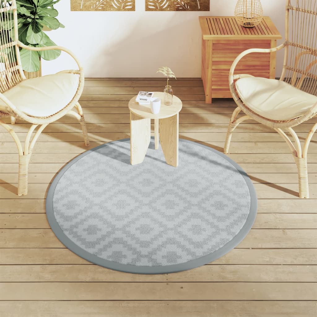 Vidaxx Outdoor-Teppich Arakil ø120 cm Polypropylen grau