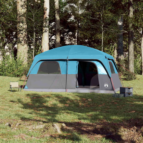 VidaXL Familienzelt 10 Personen wasserdicht blau