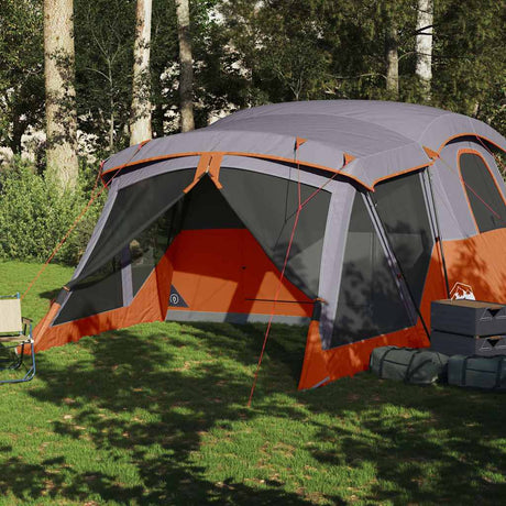 VidaXL Zelt mit Markise 4-Personen wasserdicht orange