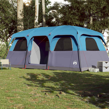 VidaXL Familienzelt 10 Personen wasserdicht blau