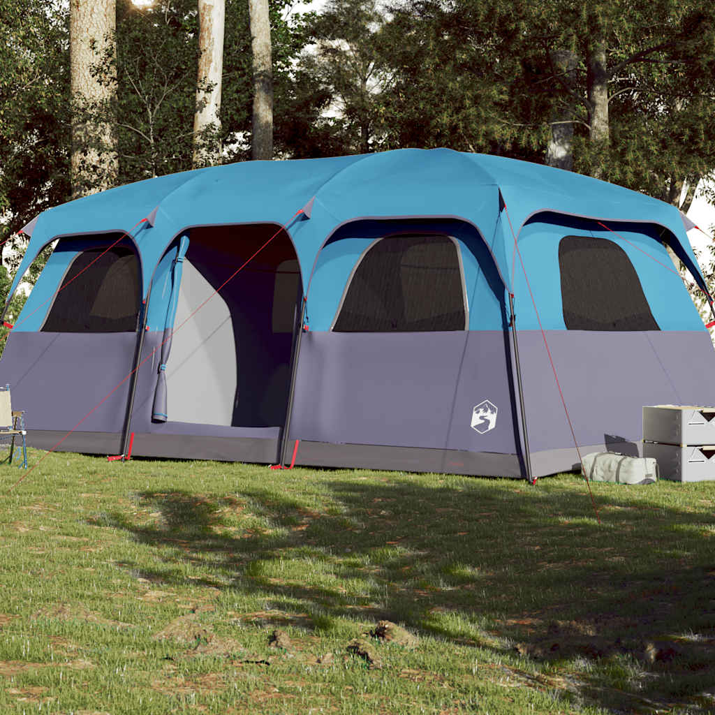 VidaXL Familienzelt 9-Personen wasserdicht blau
