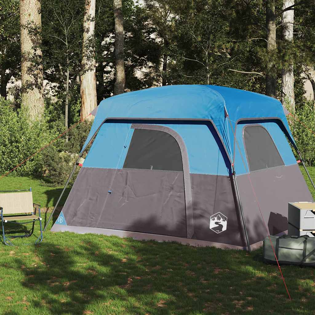 Vidaxl tent 4-persoons waterdicht blauw