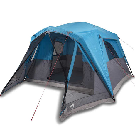 VidaXL Familienzelt mit Markise, 6 Personen, wasserdicht, blau