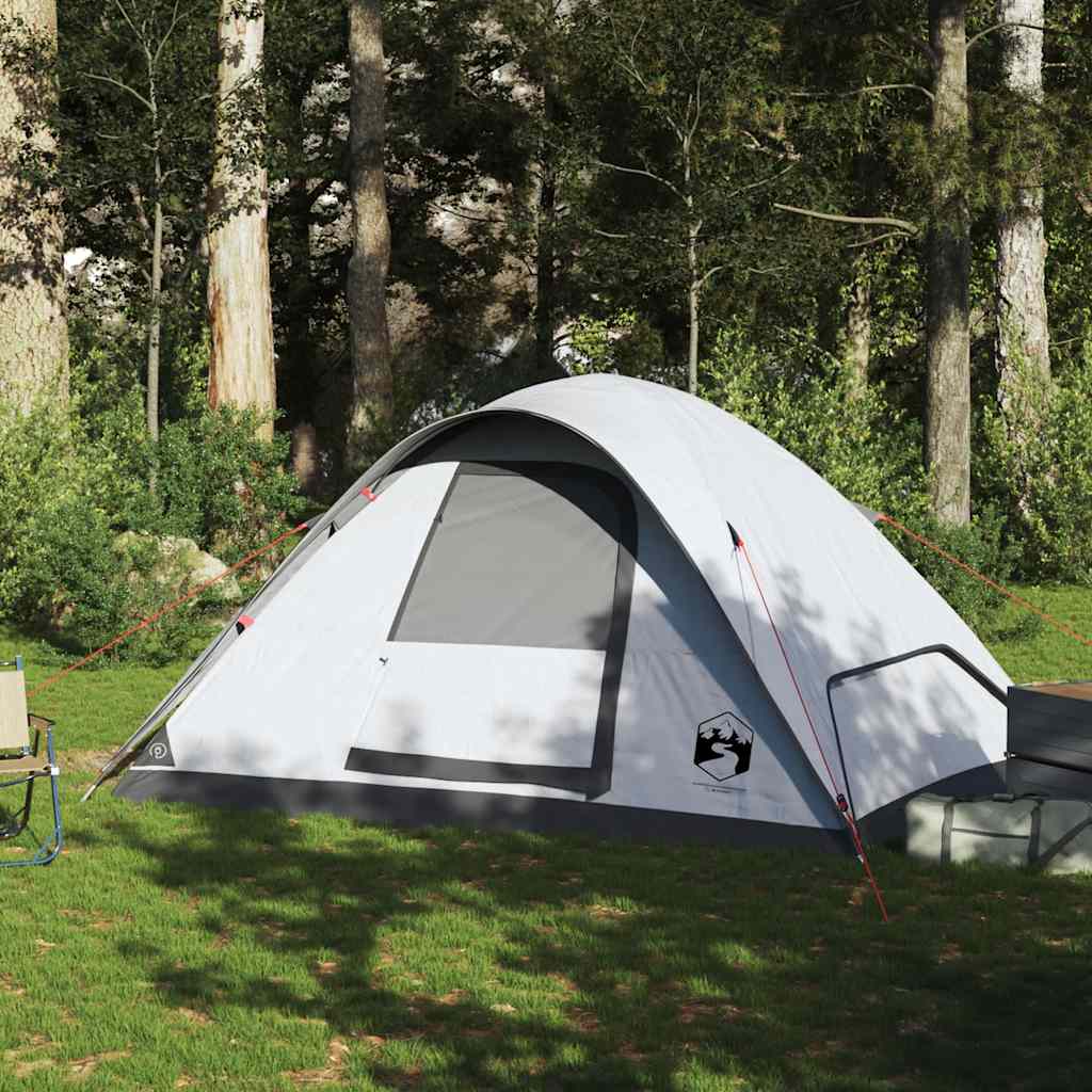 Vidaxl Kuppelzelt 6-Personen wasserdichter Verdunkelungsstoff weiß
