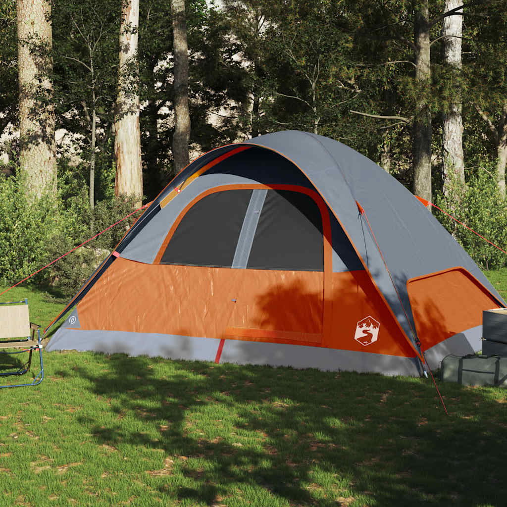 VidaXL Kuppelzelt 6-Personen wasserdicht orange