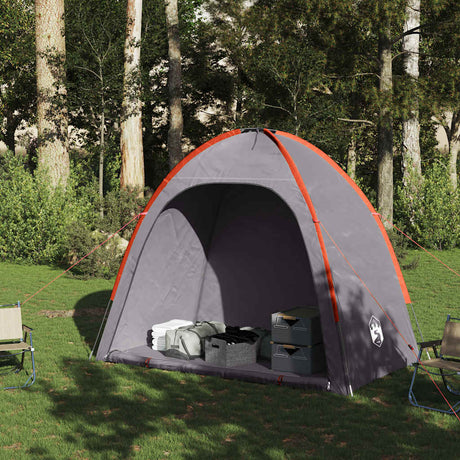 Vidaxl opbergtent waterdicht grijs en oranje