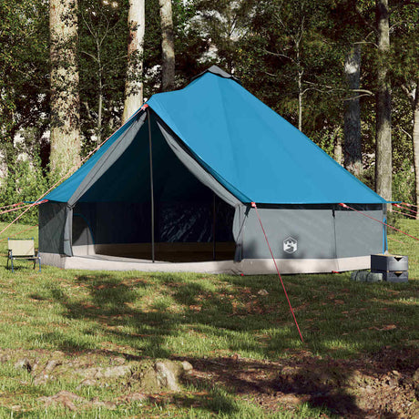 Vidaxl Tipi-Zelt für Familie 12 Personen wasserdicht blau