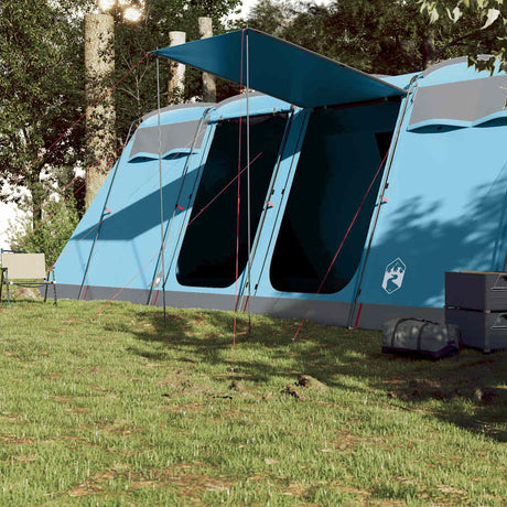 VidaXL Tunnelzelt 10 Personen wasserdicht blau