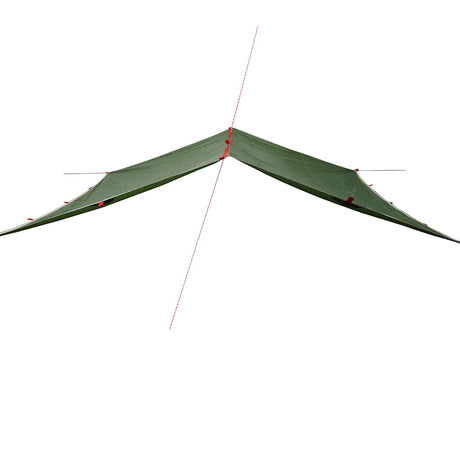 Vidaxx Camping-Markise wasserdicht 360x294 cm grün