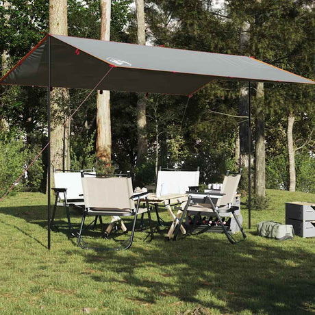 Vidaxx Camping-Markise wasserdicht 400x294 cm grau und orange