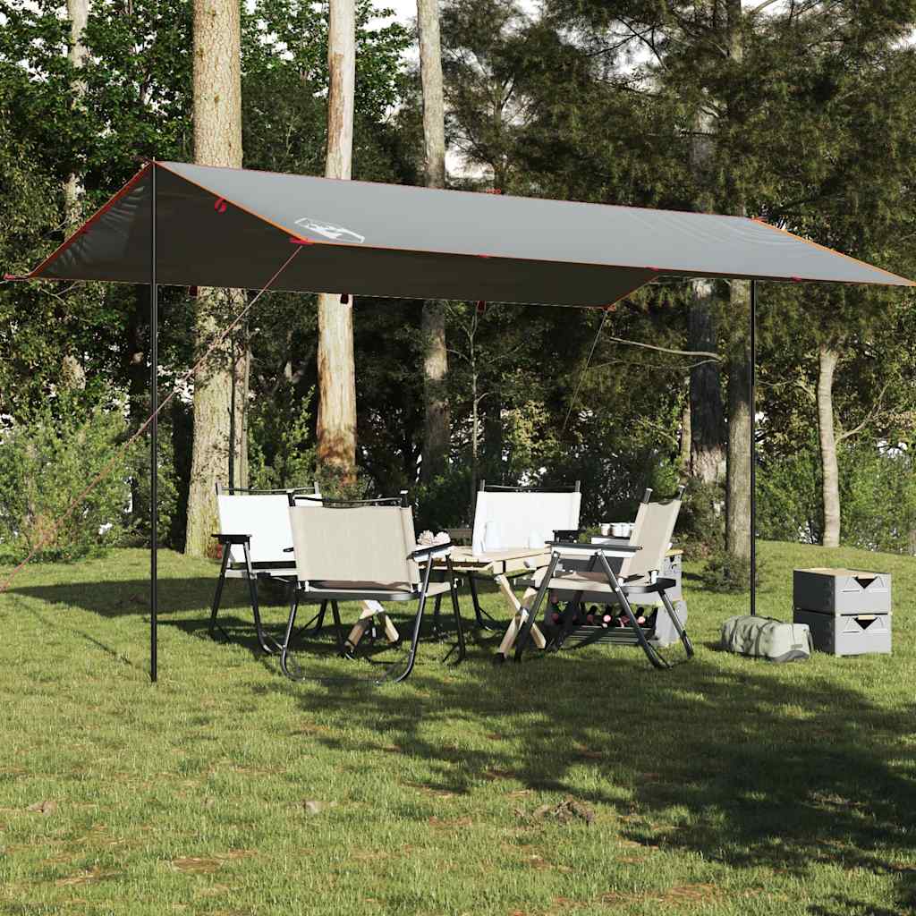 Vidaxx Camping-Markise wasserdicht 500x294 cm grau und orange