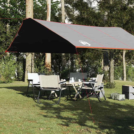 Vidaxx Camping-Markise wasserdicht 420x440 cm grau und orange