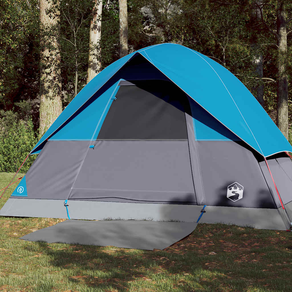 VidaXL Kuppelzelt 3-Personen wasserdicht blau