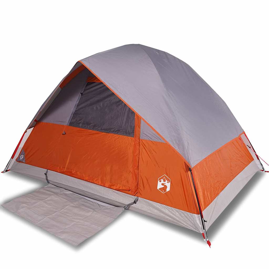 VidaXL Kuppelzelt 4-Personen wasserdicht orange