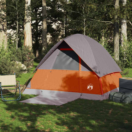 VidaXL Kuppelzelt 4-Personen wasserdicht orange
