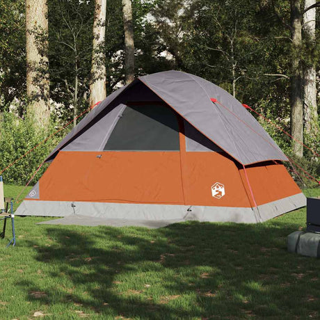 VidaXL Kuppelzelt 6-Personen wasserdicht orange