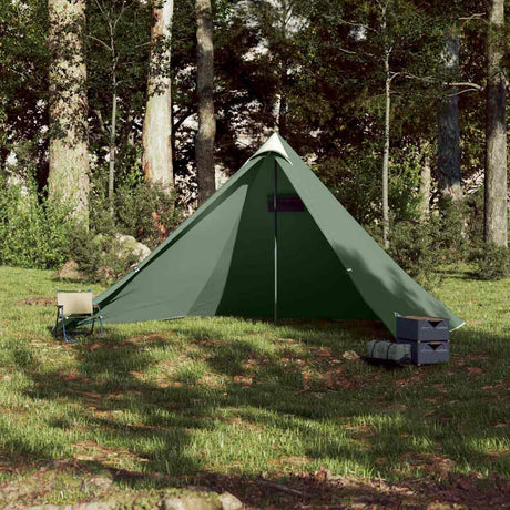 Vidaxl Tipi-Zelt für Familie 7 Personen wasserdicht grün