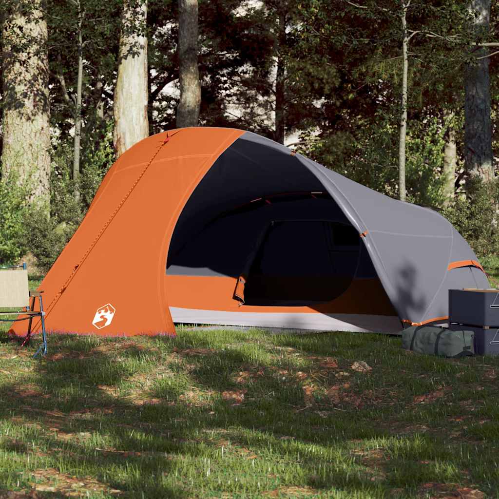 VidaXL Kuppelzelt 4-Personen wasserdicht orange