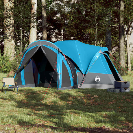 Vidaxl Tipi-Zelt für Familie 8 Personen wasserdicht blau